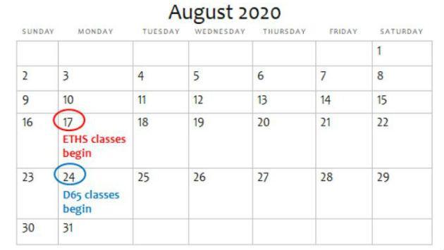 August 2020 Calendar Excel