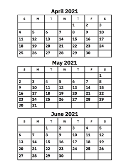 april may june 2021 calendar