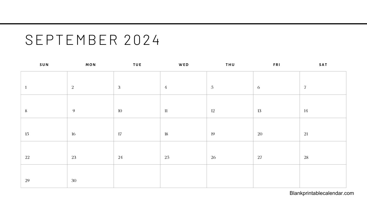 Customize September 2024 calendar