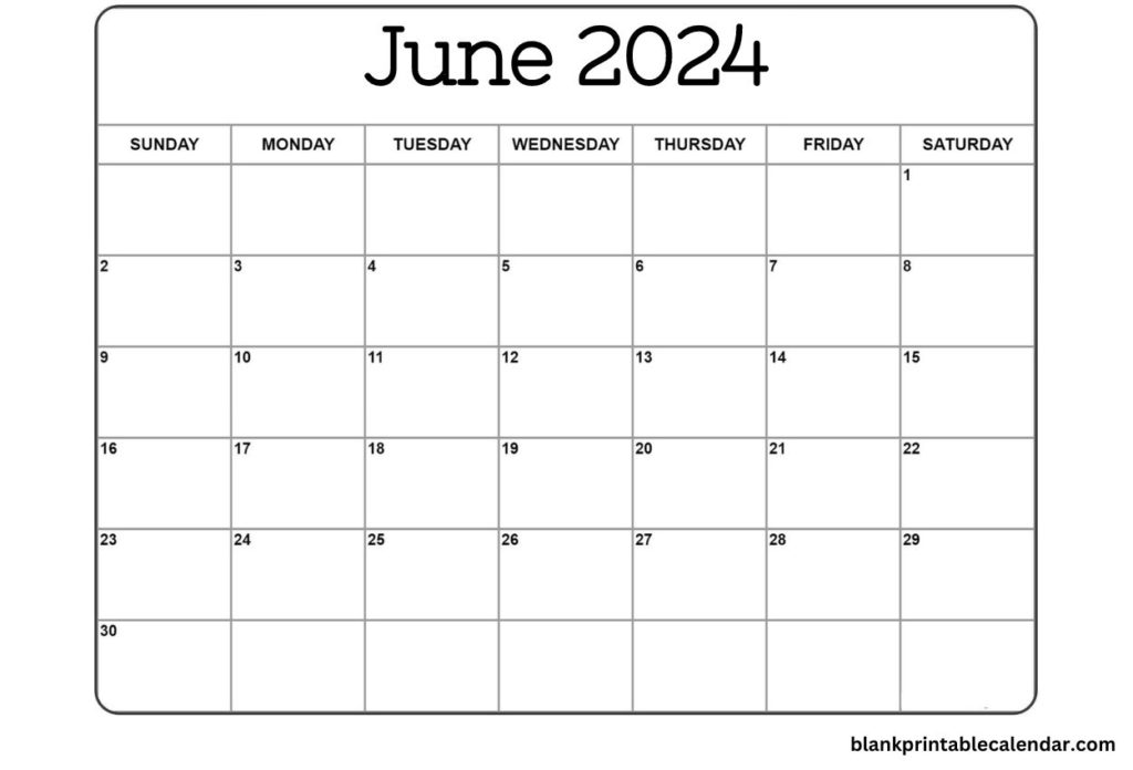 June 2024 calendar Free download
