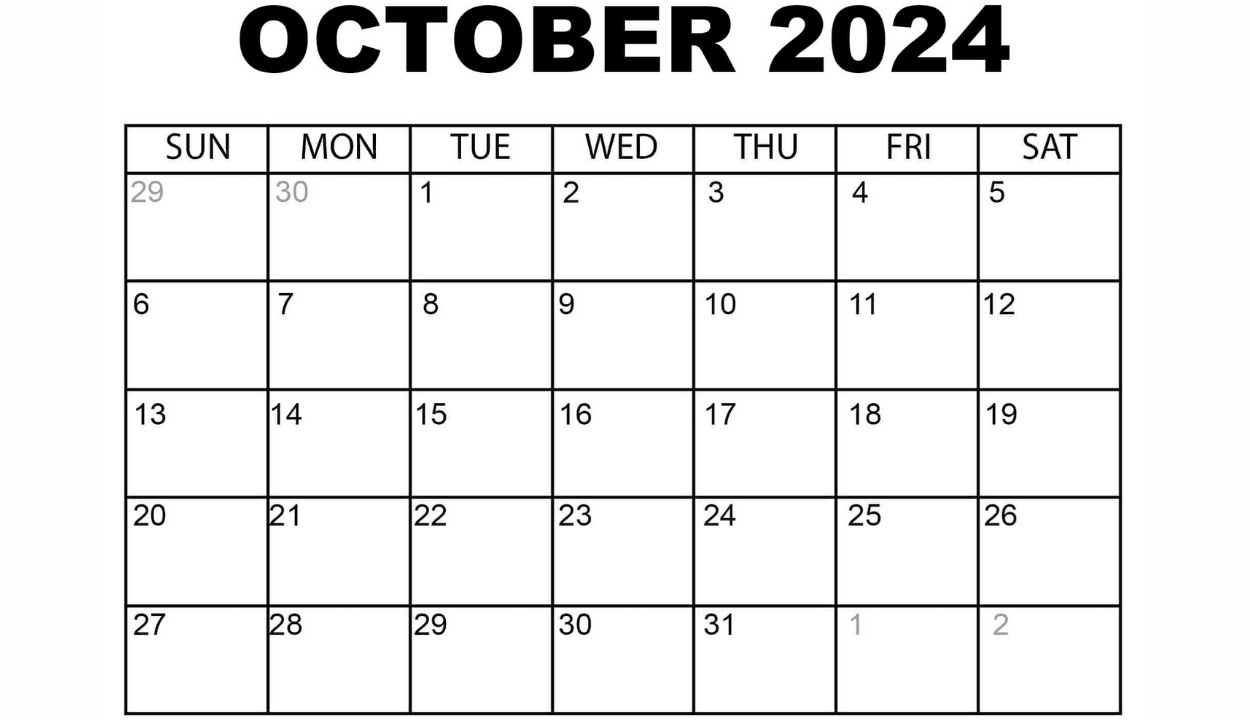 Customize October 2024 calendar