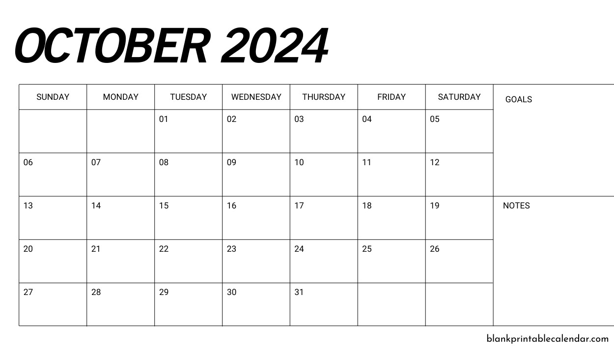 October 2024 calendar scheduler