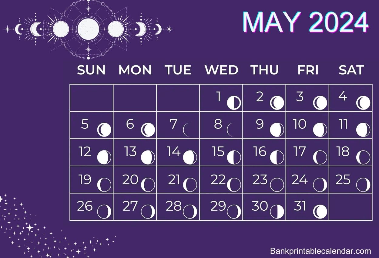 May 2024 Moon Calendar