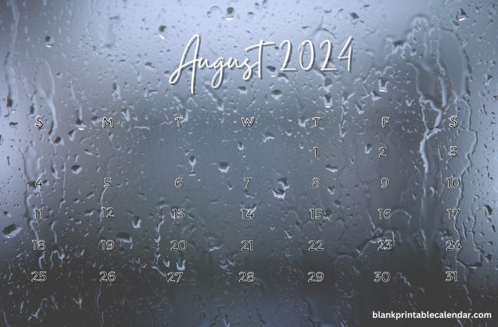 2024 August Wallpaper Calendar To Download
