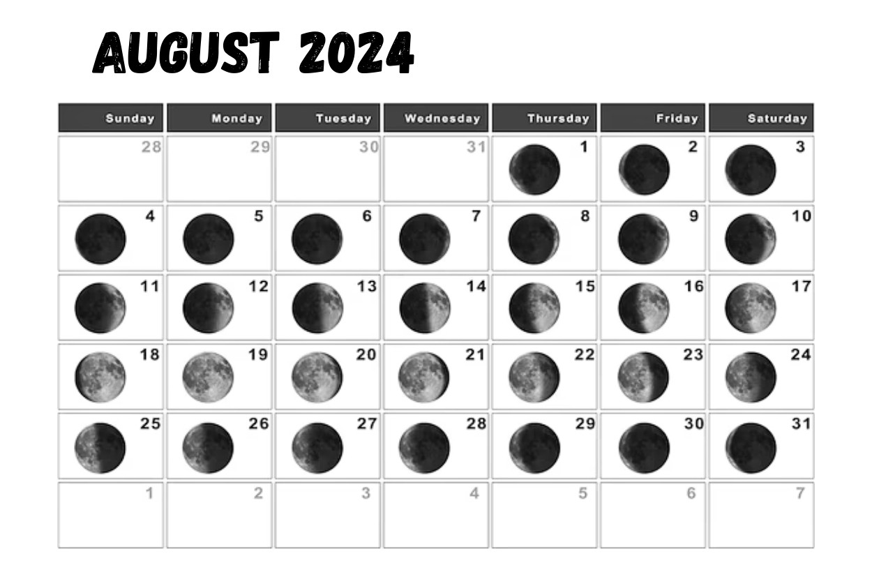 Lunar August 2024 Calendar